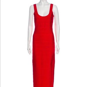 Herve ledger scoop neck long new dress